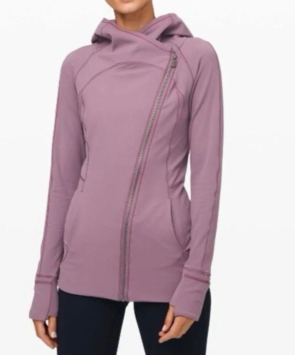Lululemon Every Journey Hoodie Frosted Mulberry Size 8 Full Zip Jacket